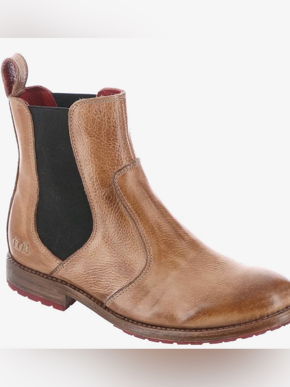 BED|STU Nandi Tan Rustic Leather Chelsea Ankle Boots Women’s